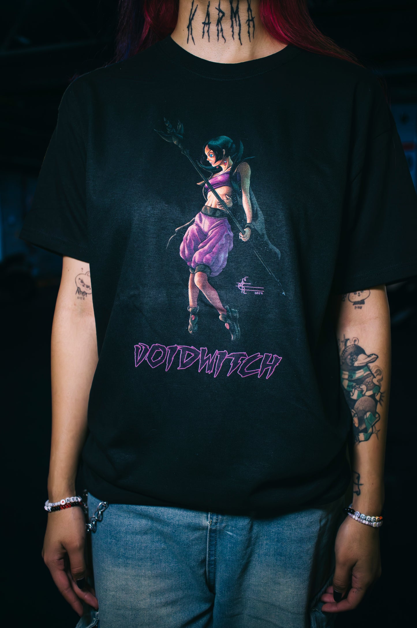 Playera "Void Witch" color Negro