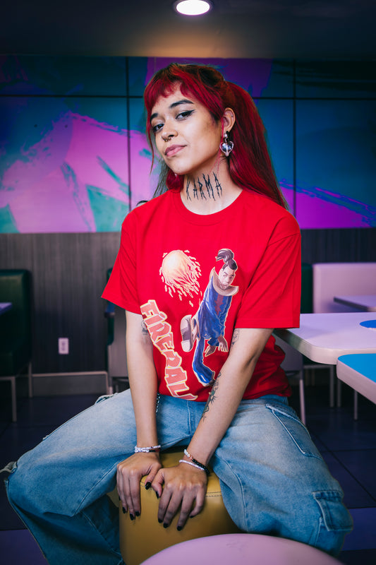 Playera "Fireball" color roja