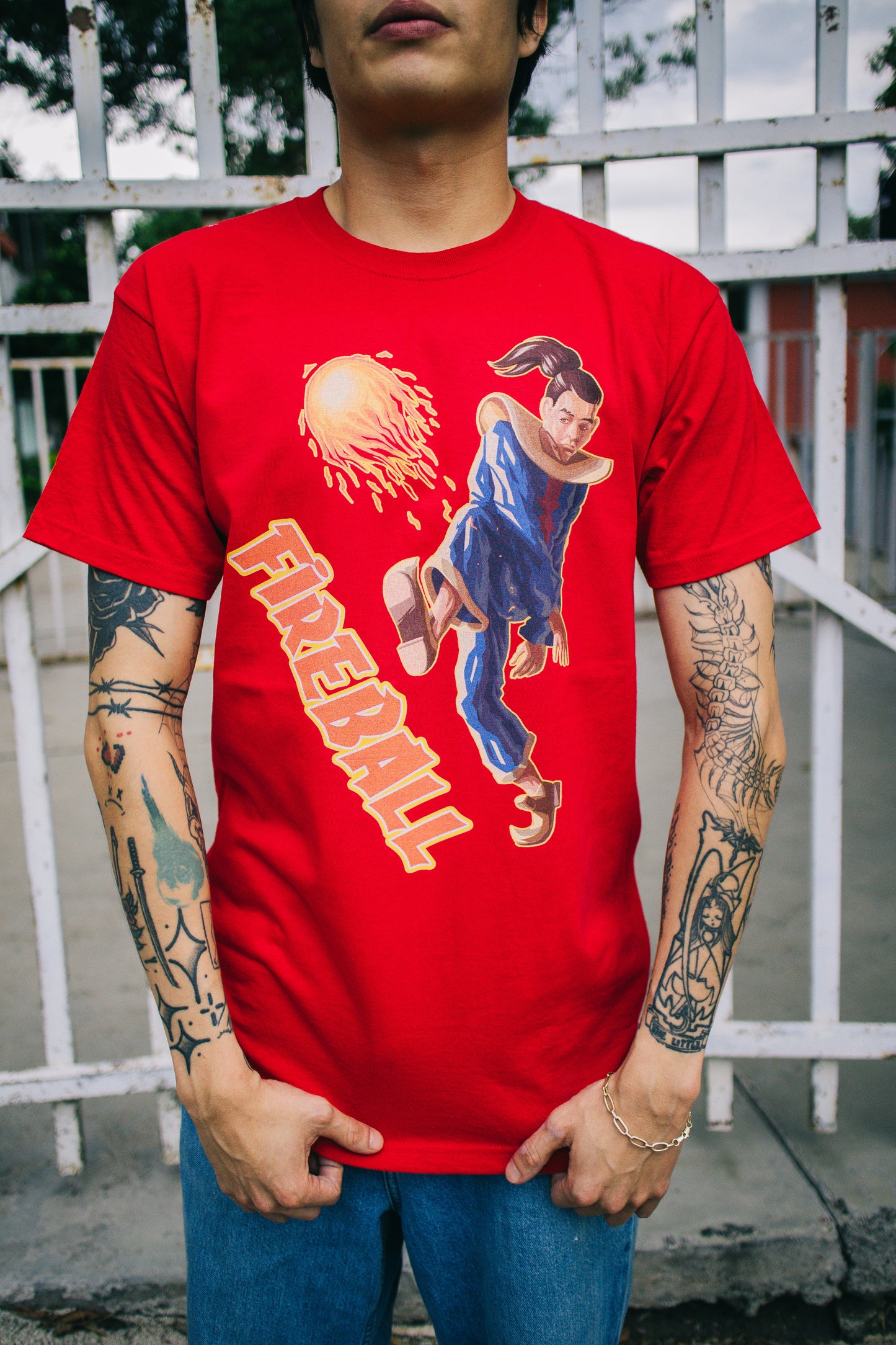 Playera "Fireball" color roja
