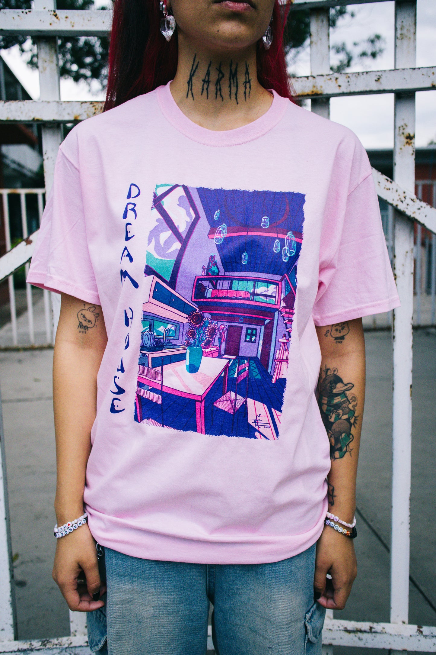 Playera "Dream House" color rosa