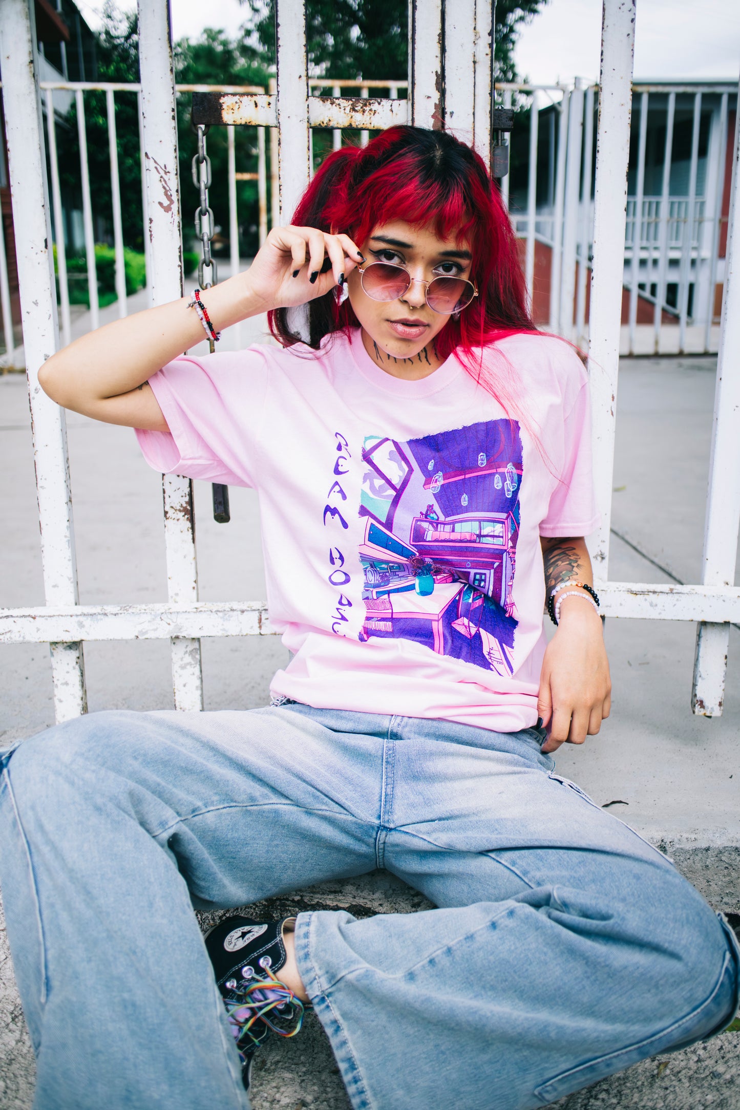 Playera "Dream House" color rosa