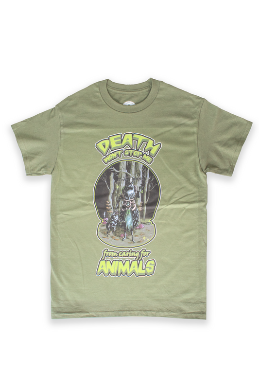 Playera "Zombie Druid" color verde militar