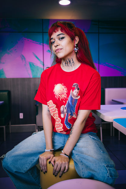 Playera "Fireball" color roja