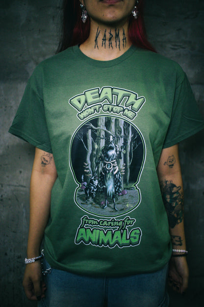 Playera "Zombie Druid" color verde militar
