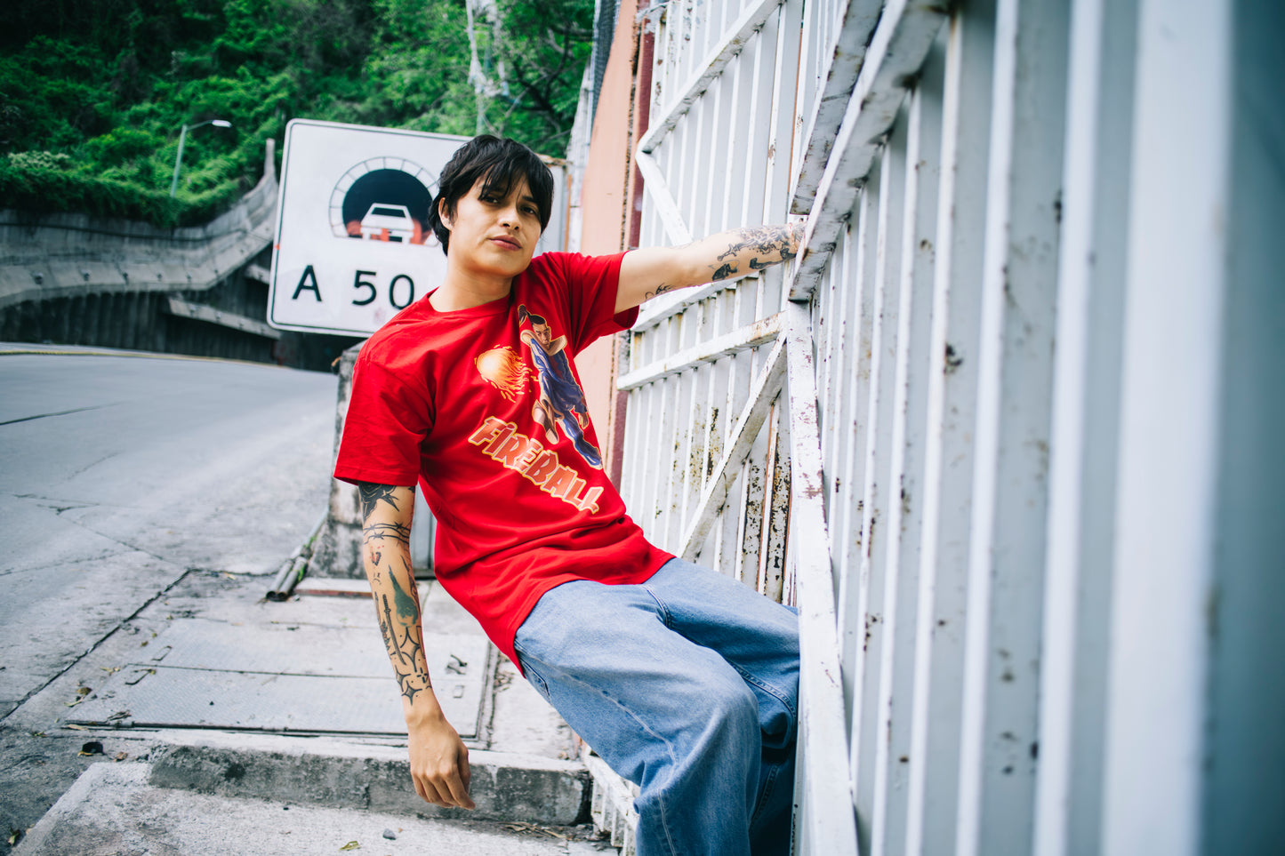 Playera "Fireball" color roja